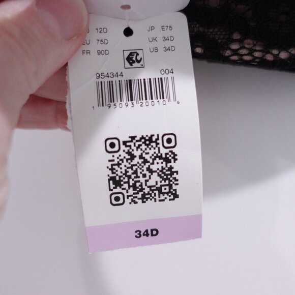 NEW b.tempt'd by Wacoal Women's Ciao Bella Strapless Lace Bra Size 34D Black 954 - Picture 5 of 5